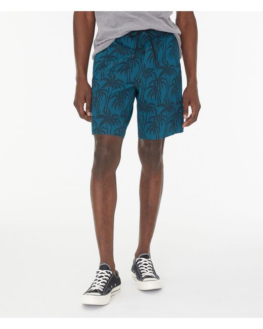 Palm Print Jogger Shorts 8.5 