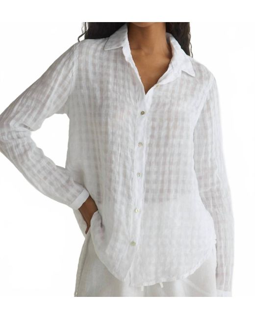 Bella Dahl Gray Clean Front Button Down Shirt