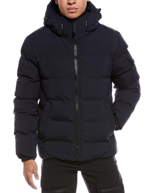 Point Zero Blue Puffer Coat for men