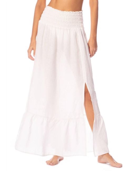 Maaji White Aubrey Long Skirt
