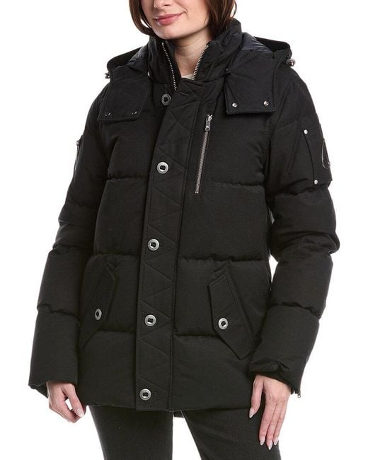 Moose Knuckles Black Down Puffer Jacket