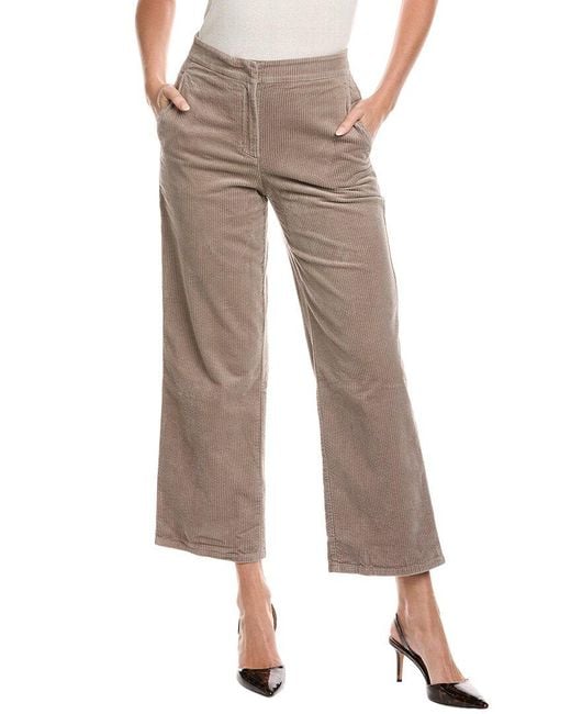 Eileen Fisher Natural Petite Corduroy Wide Leg Pant