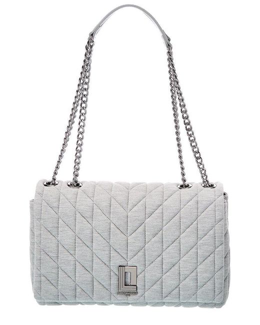 Karl Lagerfeld Lafayette Shoulder Bag in Gray Lyst