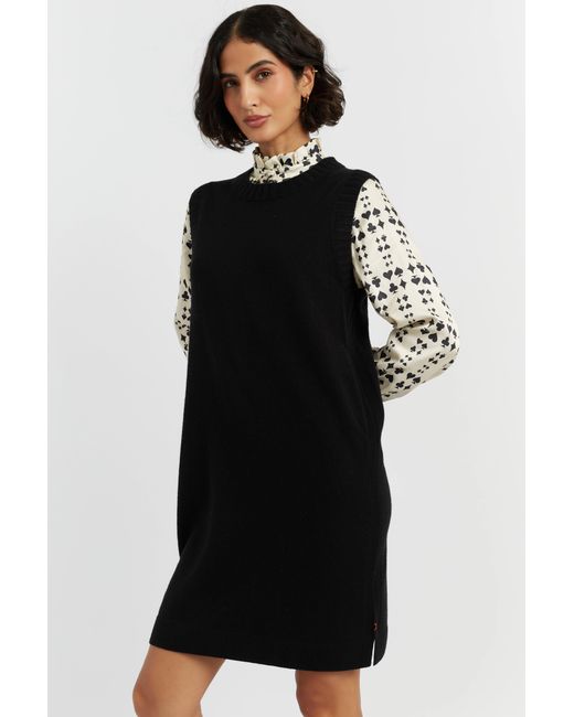 Chinti & Parker Women's Black Wool-Cashmere Mini Dress