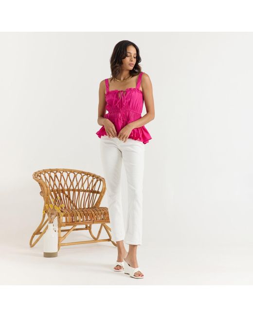 Calypso St. Barth Pink Lola Top