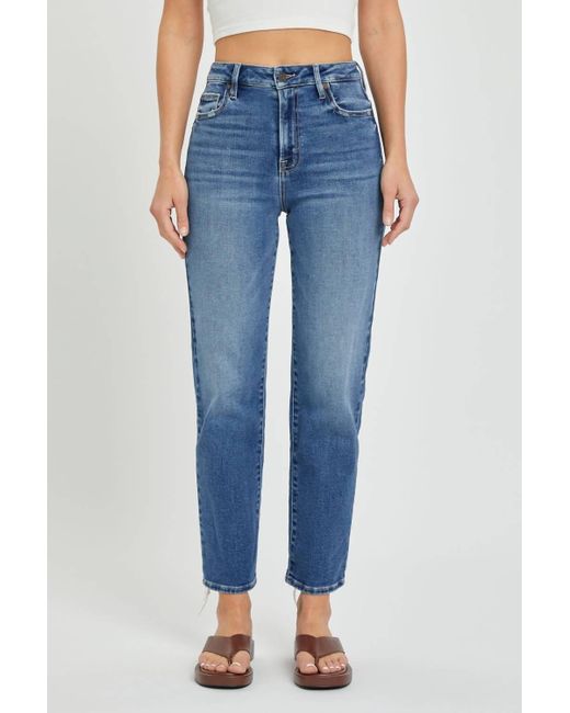 Hidden Jeans Blue Tracey High Rise Straight Jean
