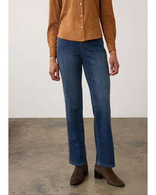Fdj Blue Pull On Jeans