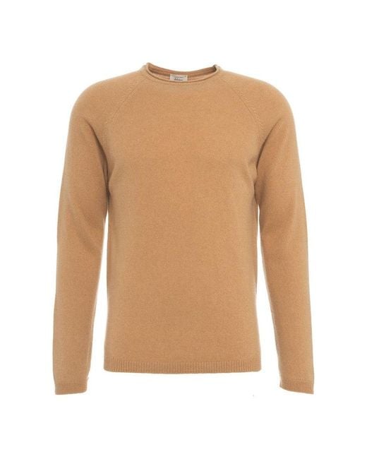 Daniele Fiesoli Natural Cashmere Sweater With Classic Fit And Soft Texture for men