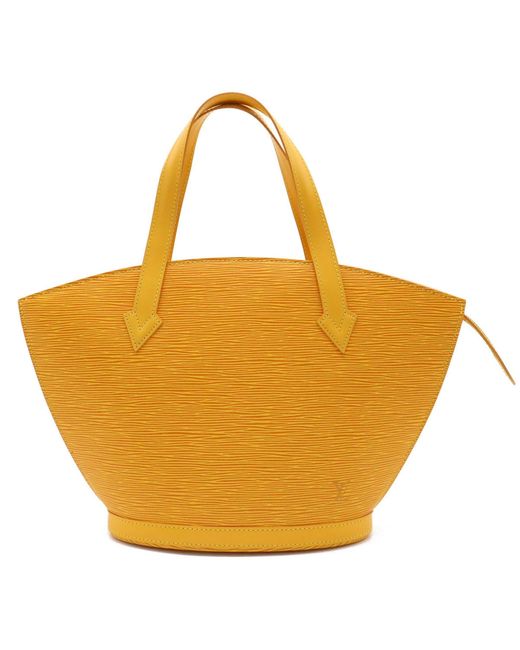 Louis Vuitton Yellow Saint Jacques Leather Tote Bag (pre-owned)