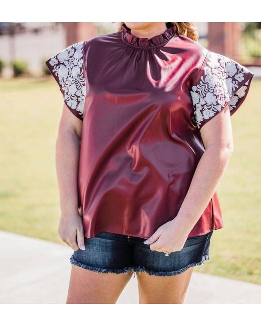Layerz Clothing Purple Northgate Top