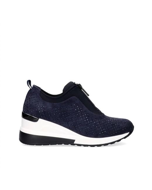 Exe' Blue Zipper Sneaker
