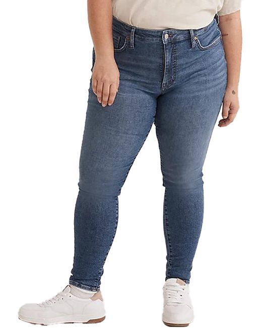 Madewell Blue Plus Mid-rise Ankle Skinny Jeans