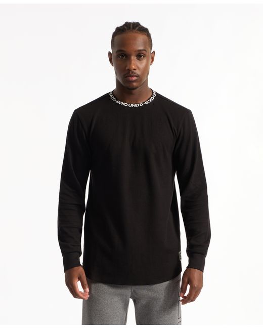 Ecko' Unltd Black Keep Your Head Up Thermal Top for men