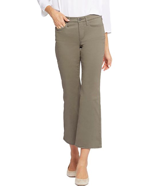 NYDJ Gray Julia Relaxed High Rise Flare Jeans