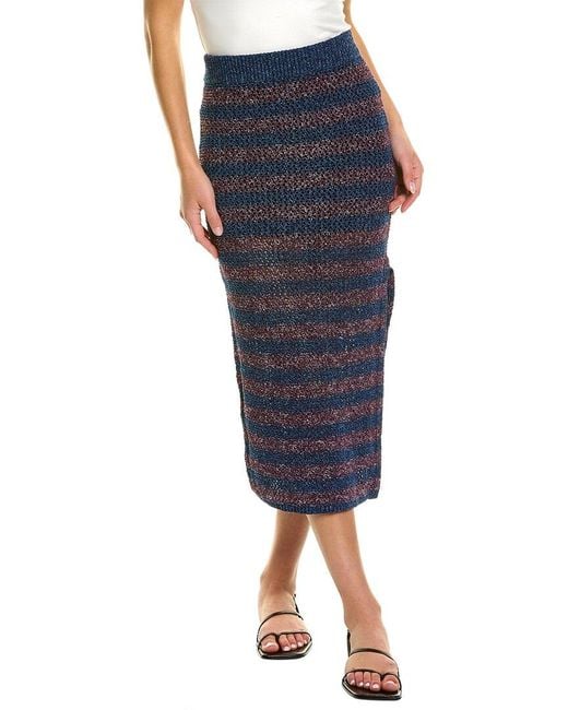Rag & Bone Blue Carson Skirt