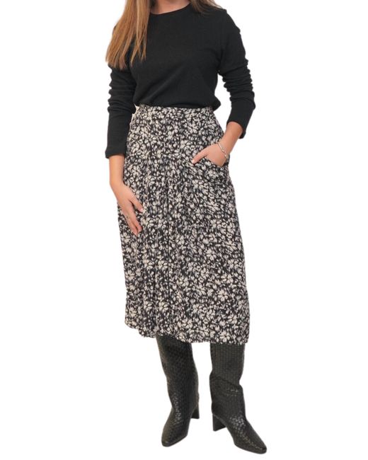 Isabel Marant Black Eolia Midi Skirt