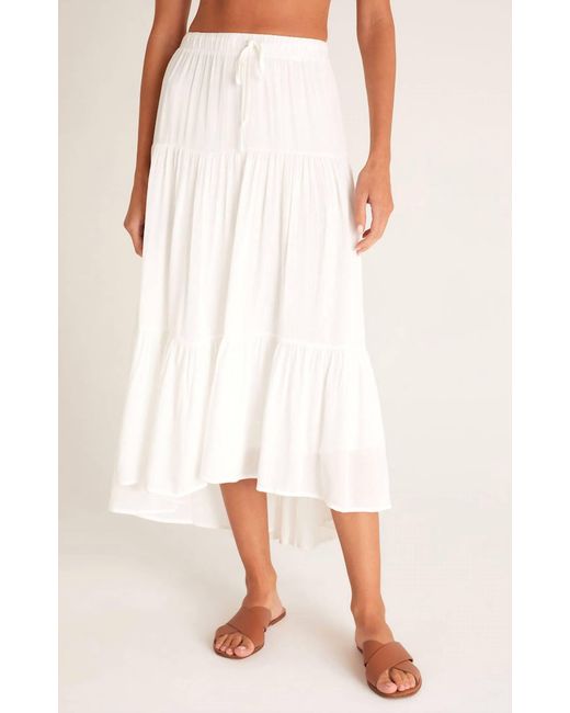 Z Supply White Alba Maxi Skirt I