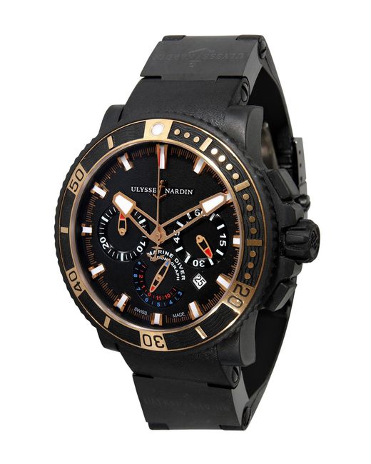 Ulysse Nardin Black Maxi Marine Dive Sea 353-90-3c Watch