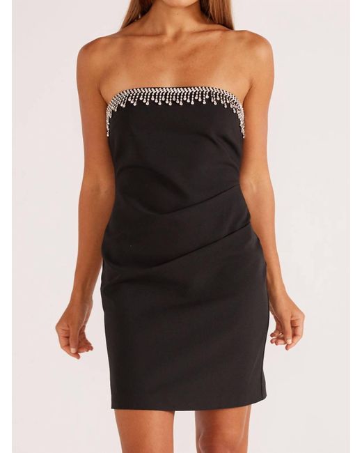 MINKPINK Black Krystal Mini Dress