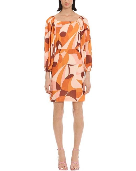 Donna Morgan Orange Mini Dress