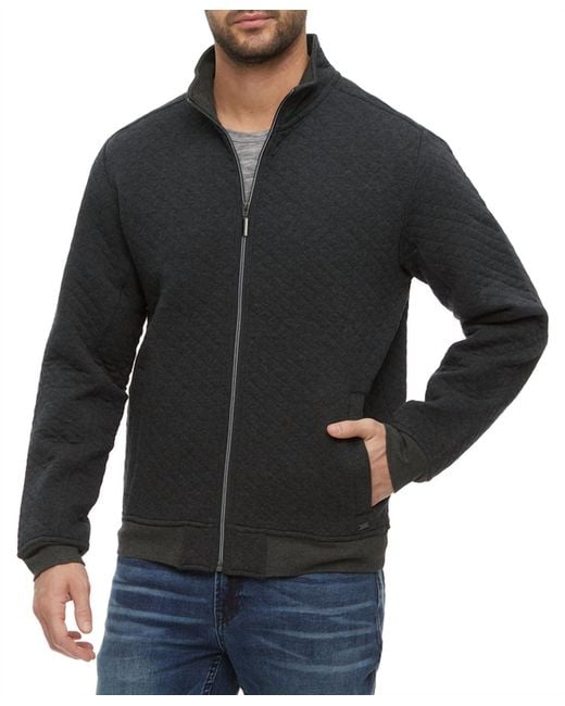 Flag & Anthem Black Alloway Quilted Full Zip Jacket for men