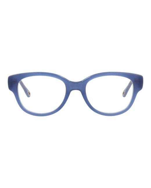 Chloé Blue Square-Frame Bio Acetate Acetate Optical Frames