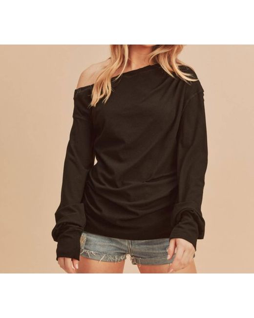 AEMI + CO Women's Black Tana Top