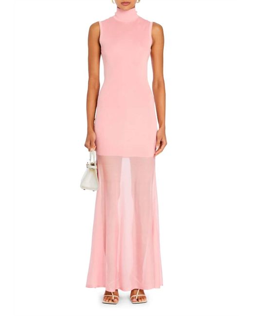 SER.O.YA Pink Knit Maxi Dress