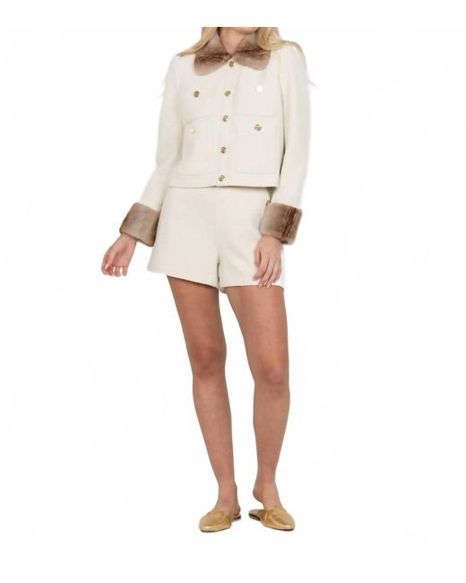 Emily Mccarthy White Lady Cropped Jacket