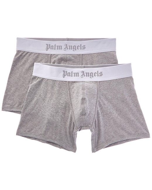 Palm Angels Gray 2Pk Boxer for men