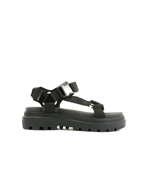 Palladium Black Pallacruise Strap Sandals