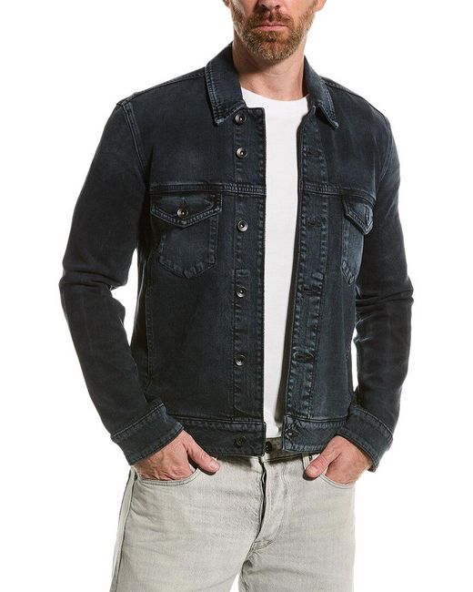 $598 John Varvatos Men's Blue Turnbull Denim Jacket Size IT58 US48 | eBay