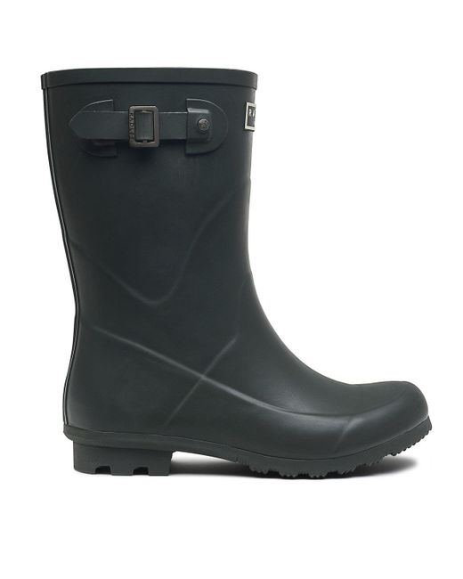 Radley Rubber Alba Mid Wellington Boot in Black Lyst