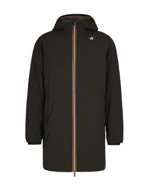 K-Way Black Jacob St Warm Double/ Oak Jacket for men