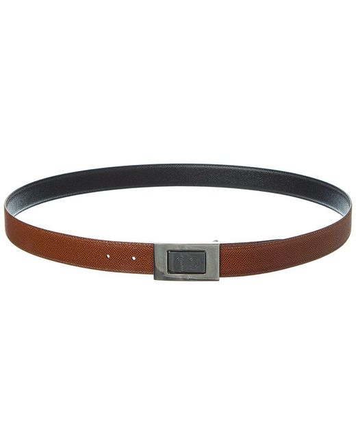 Ferragamo Black Ferragamo Reversible & Adjustable Leather Belt for men