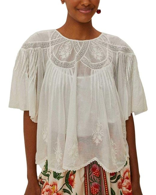 Farm Rio Gray Blouse