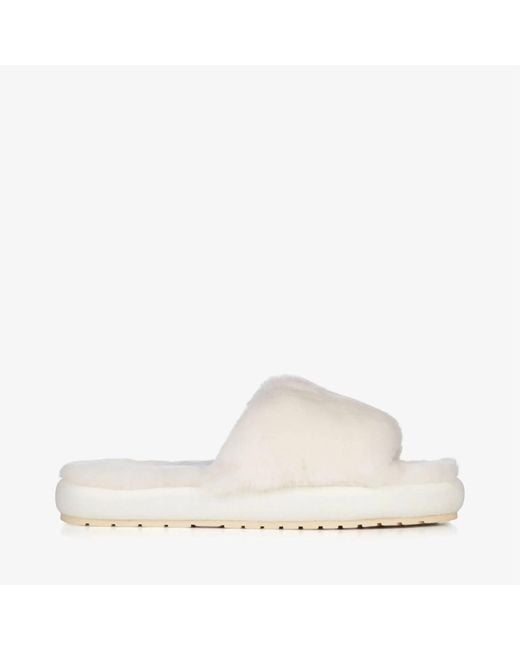 EMU White Mckay Slipper