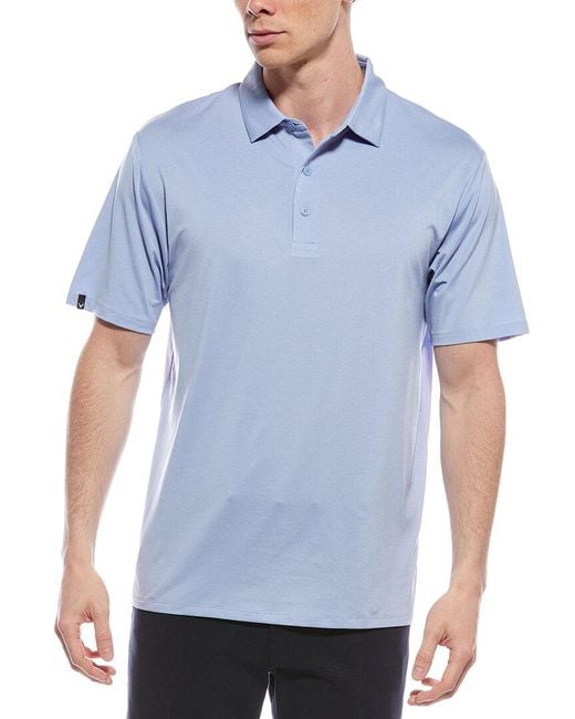 Callaway Apparel Blue Premium Heather Polo Shirt for men