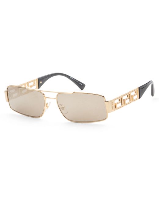 Versace Metallic 60mm Sunglasses Ve2257-10025a-60 for men