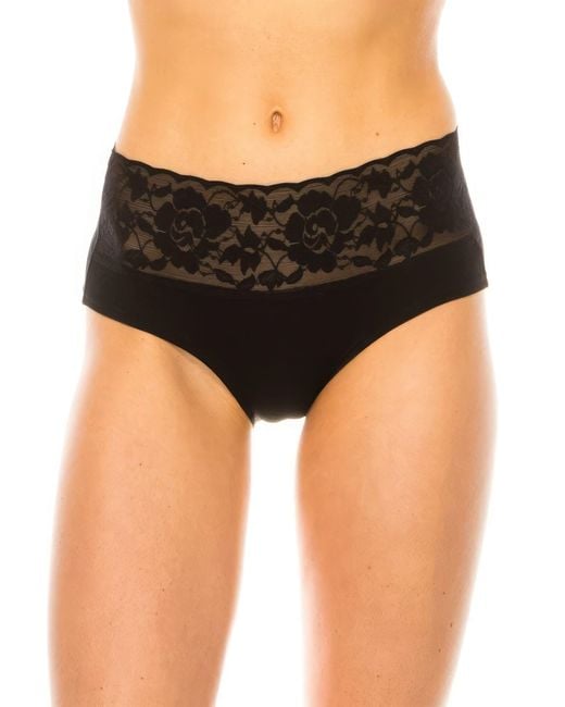 TRUEDAMES Black Lace Band Super Soft Panty