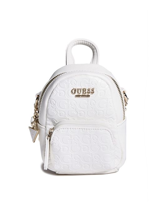 Guess Factory Evan Mini Crossbody in White Lyst