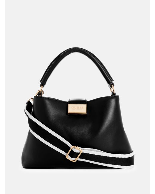 Guess Factory Black Stacy Small Satchel