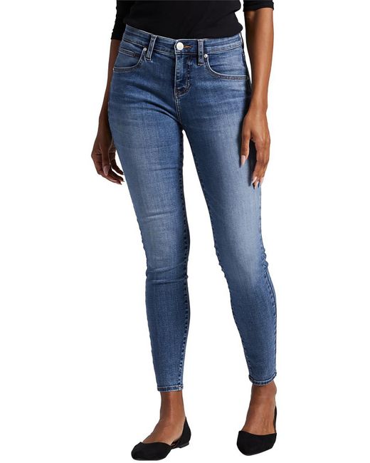 Jag Jeans Blue Cecilia Mid-rise Stretch Skinny Jeans