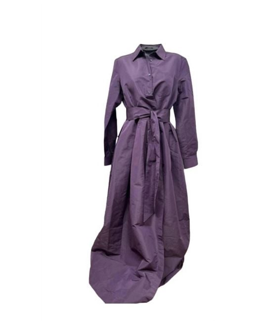 Sara Roka Purple Elanat B Techno Taffeta Dress