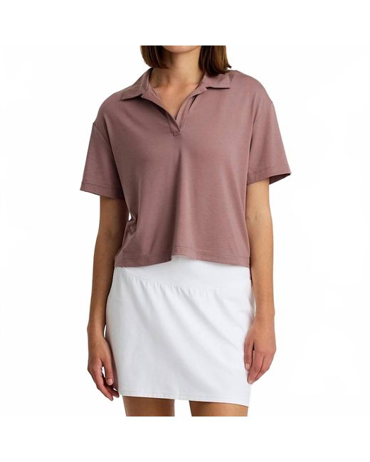 Free Fly Red Elevate Sport Polo