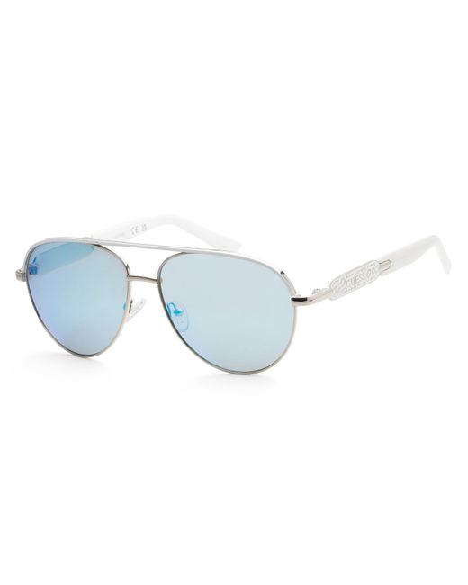 Guess Blue 57mm Black Sunglasses Gf0287-06x