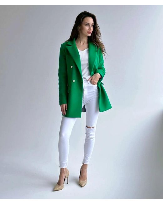 Alaska® Outerwear Green Wool Blend Blazer Jacket