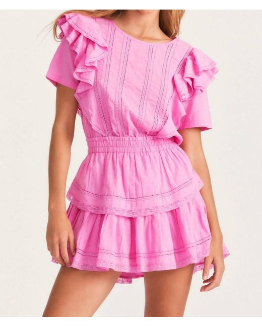 LoveShackFancy Natasha Dress in Pink Lyst