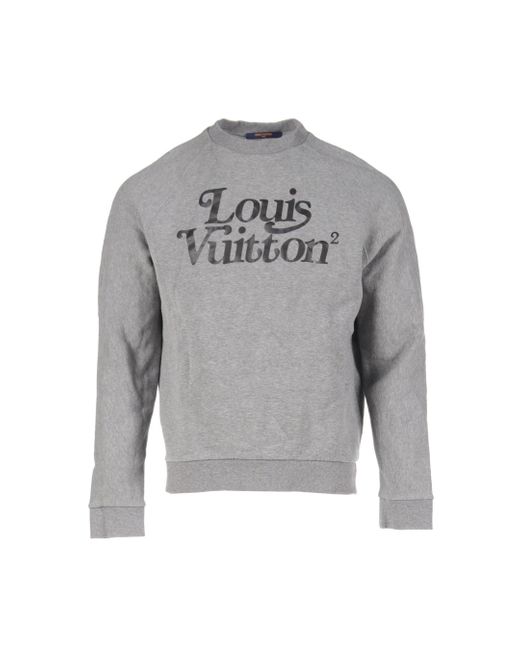 Louis Vuitton * Nigo Squared Lv Sweatshirt Cotton Gray