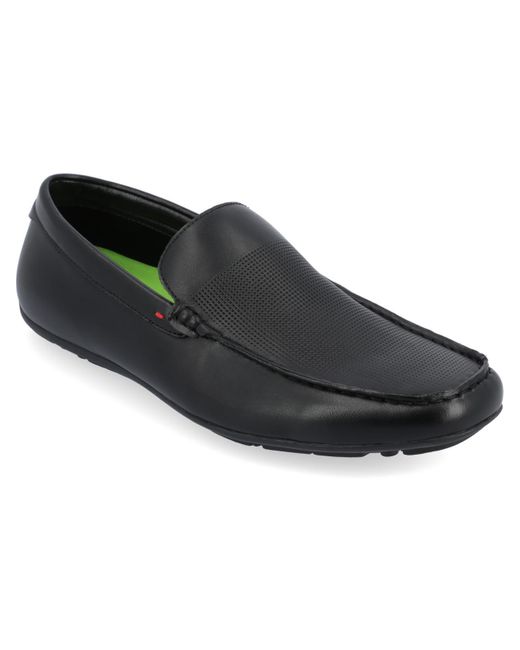Vance Co. Black Mitch Faux Leather Driving Loafers for men